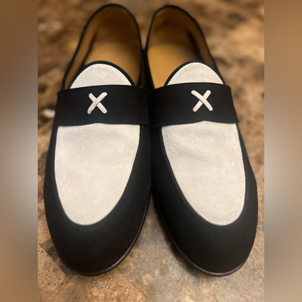 MEN'S BLACK & WHITE SUEDE
CENTESIMO size 9 New original price $600